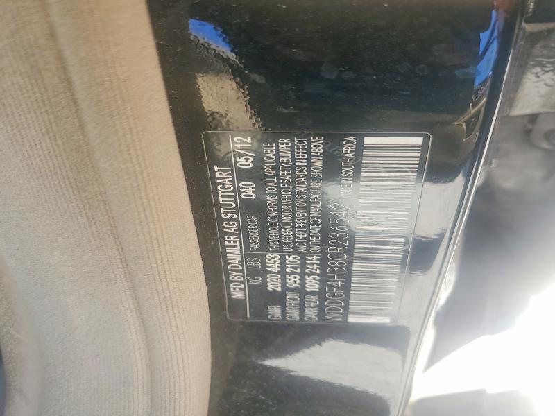 Aukcja sprzedaży 2012 Mercedes-benz C, vin: WDDGF4HB8CR236542, numer aukcji: 54226896