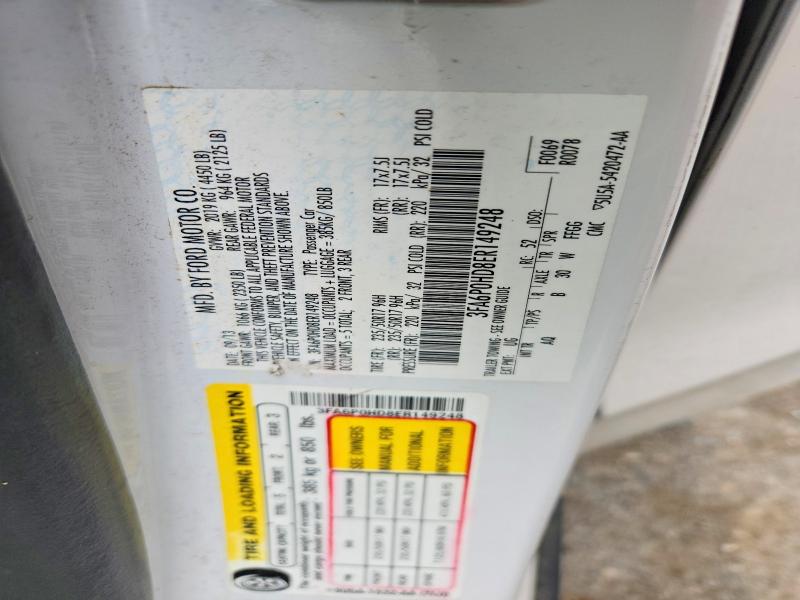 Aukcja sprzedaży 2014 Ford Fusion, vin: 3FA6P0HD8ER149248, numer aukcji: 52559096