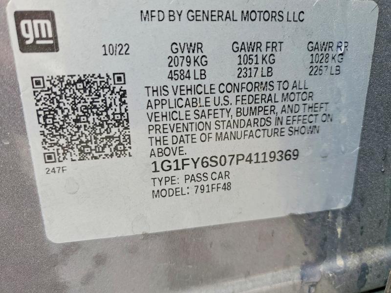 Продажа на аукционе авто 2023 Chevrolet Bolt Euv, vin: 1G1FY6S07P4119369, номер лота: 51540886
