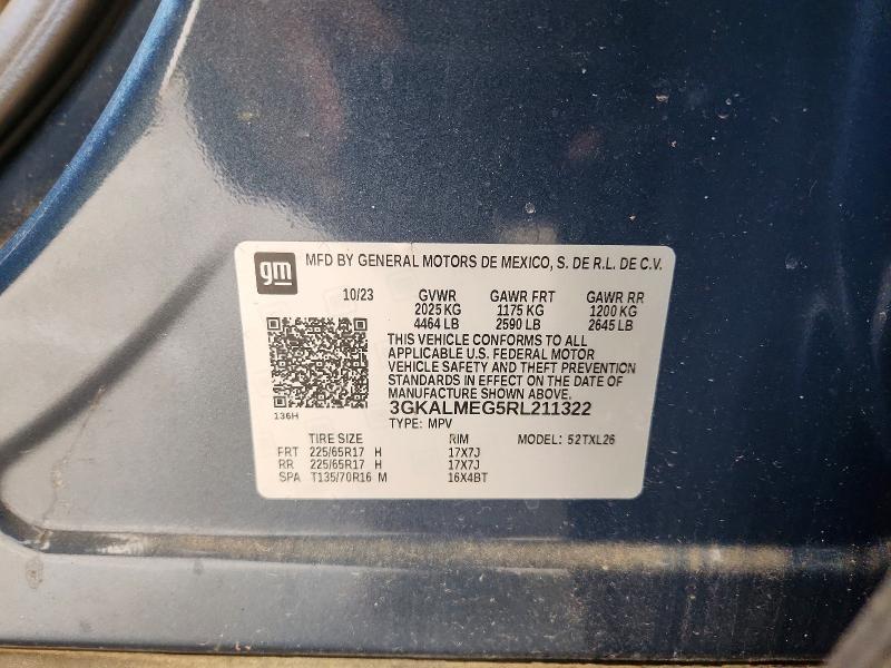 52435056 :رقم المزاد ، 3GKALMEG5RL211322 vin ، 2024 Gmc Terrain مزاد بيع