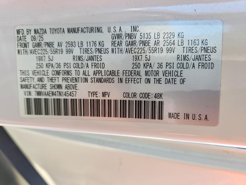 53844836 :رقم المزاد ، 7MMVAAEW4TN145457 vin ، 2026 Mazda Cx-50 مزاد بيع