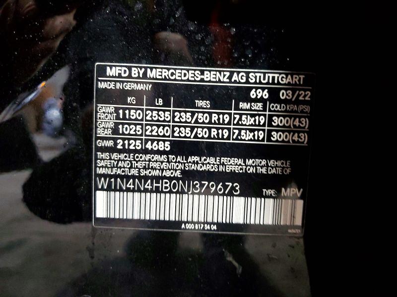 51618596 :رقم المزاد ، W1N4N4HB0NJ379673 vin ، 2022 Mercedes-benz Gla مزاد بيع
