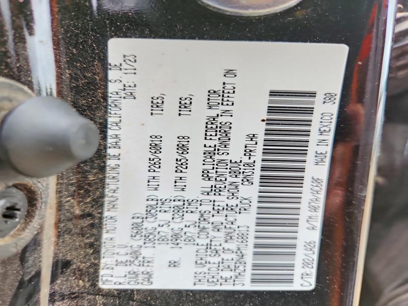 54577806 :رقم المزاد ، 3TMHZ5BN4PM168813 vin ، 2023 Toyota Tacoma مزاد بيع