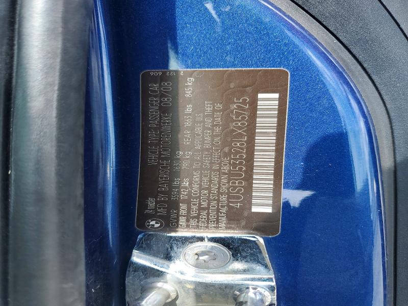 55106836 :رقم المزاد ، 4USBU53528LX85725 vin ، 2008 Bmw Z4 مزاد بيع