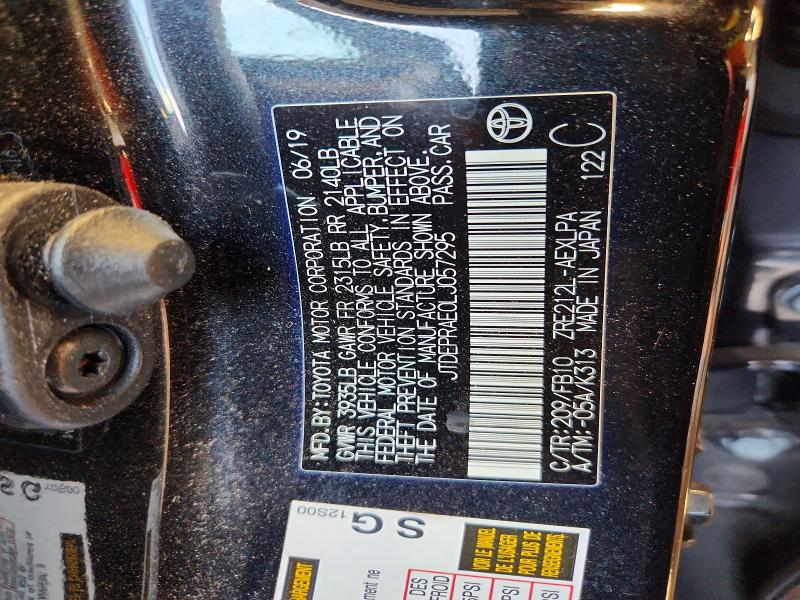 54069326 :رقم المزاد ، JTDEPRAE0LJ057295 vin ، 2020 Toyota Corolla مزاد بيع