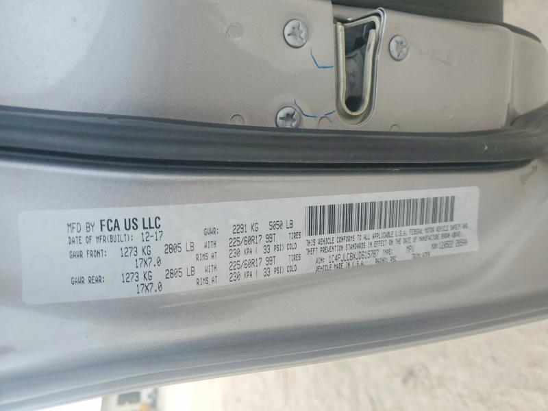 Продажа на аукционе авто 2018 Jeep Cherokee, vin: 1C4PJLCBXJD615787, номер лота: 53772556