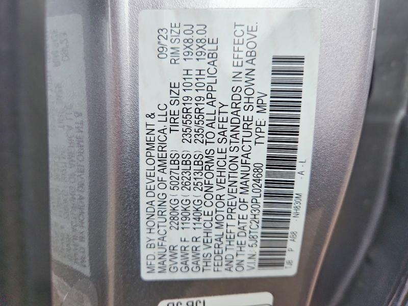 2023 Acura Rdx მანქანა იყიდება აუქციონზე, vin: 5J8TC2H30PL024680, აუქციონის ნომერი: 52454116