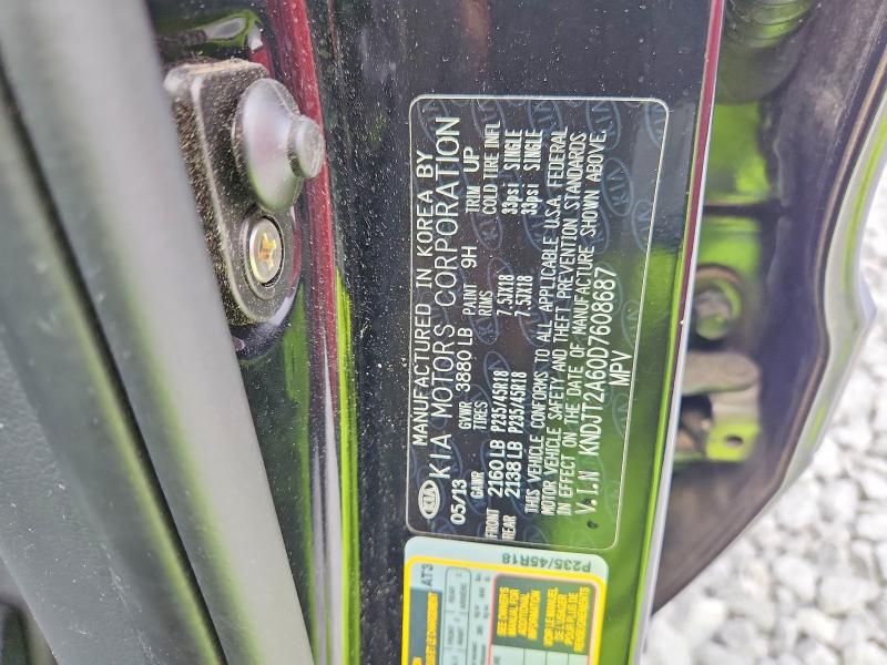 Aukcja sprzedaży 2013 Kia Soul, vin: KNDJT2A60D7608687, numer aukcji: 55191316