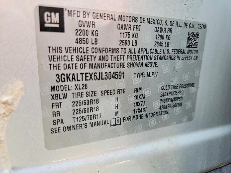 53736896 :رقم المزاد ، 3GKALTEX6JL304591 vin ، 2018 Gmc Terrain مزاد بيع