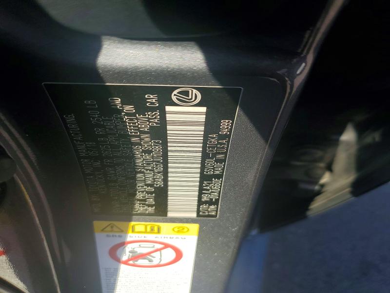 53908846 :رقم المزاد ، 58ABK1GG7JU109873 vin ، 2018 Lexus Es مزاد بيع