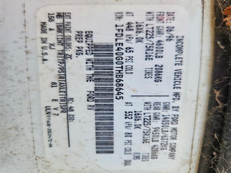Auction sale of the 1997 Damon Ultrasport, vin: 1FDLE40G0THB68645, lot number: 53581396