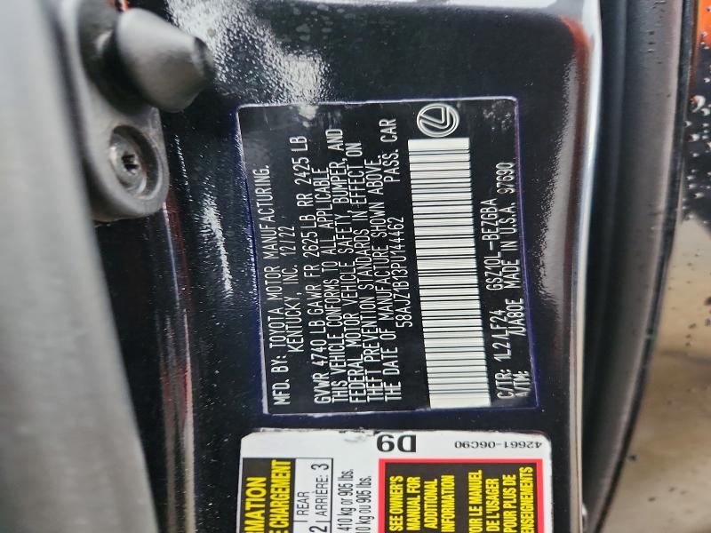 2023 Lexus Es მანქანა იყიდება აუქციონზე, vin: 58AJZ1B13PU144462, აუქციონის ნომერი: 54974896