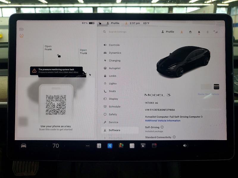 Aukcja sprzedaży 2022 Tesla Model 3, vin: 5YJ3E1EA5NF371654, numer aukcji: 52743156