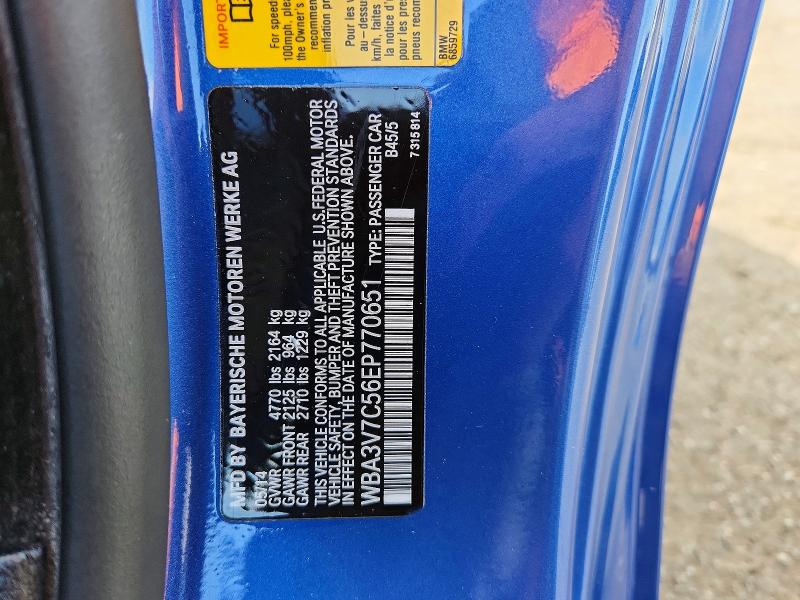 Продаж на аукціоні авто 2014 Bmw 428, vin: WBA3V7C56EP770651, номер лоту: 55170426