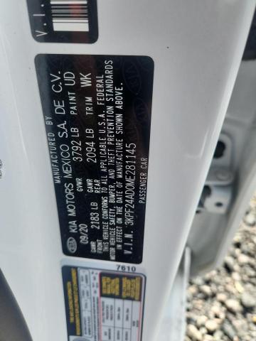 Aukcja sprzedaży 2021 Kia Forte, vin: 3KPF24AD0ME281145, numer aukcji: 51785876