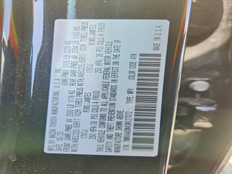53952526 :رقم المزاد ، 7MMVAADW4SN127072 vin ، 2025 Mazda Cx-50 مزاد بيع