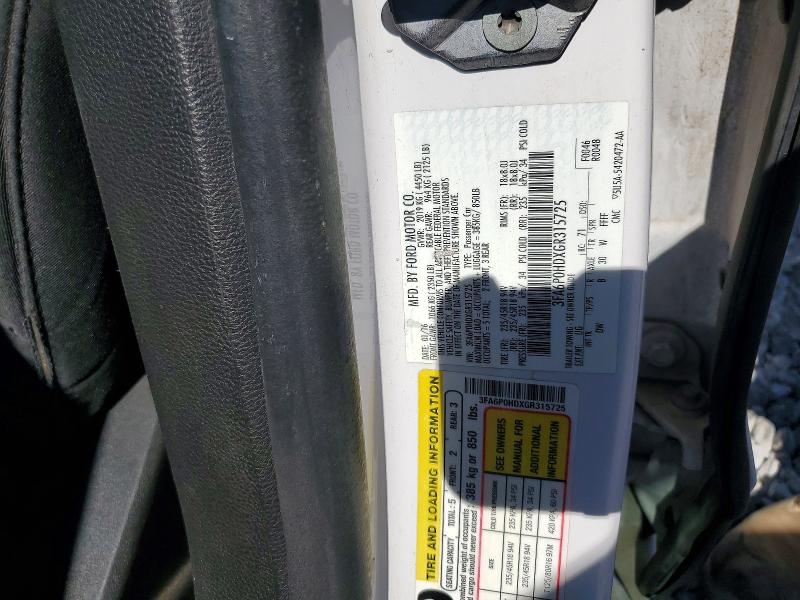 Продаж на аукціоні авто 2016 Ford Fusion, vin: 3FA6P0HDXGR315725, номер лоту: 54212936