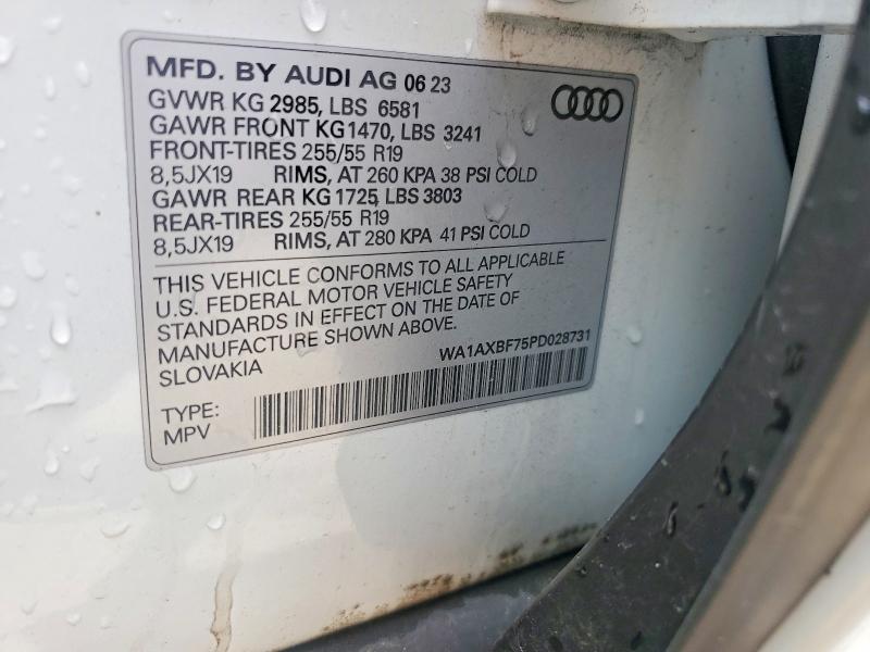Aukcja sprzedaży 2023 Audi Q7, vin: WA1AXBF75PD028731, numer aukcji: 55275576