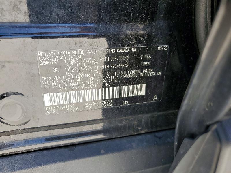 53203366 :رقم المزاد ، 2T3J1RFV7PW375074 vin ، 2023 Toyota Rav4 مزاد بيع