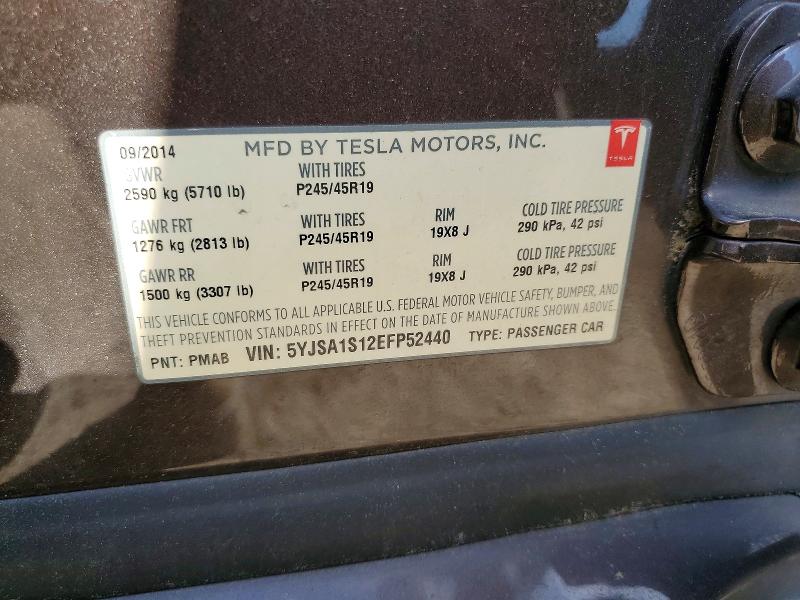 Aukcja sprzedaży 2014 Tesla Model S, vin: 5YJSA1S12EFP52440, numer aukcji: 50558236