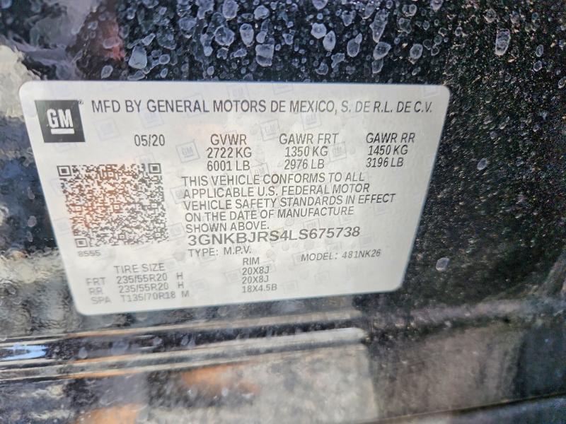 Aukcja sprzedaży 2020 Chevrolet Blazer, vin: 3GNKBJRS4LS675738, numer aukcji: 53668986