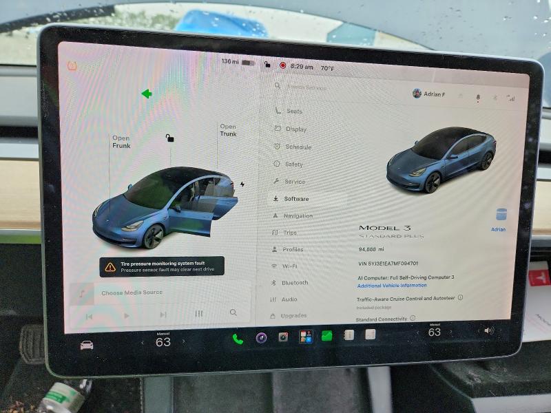 Aukcja sprzedaży 2021 Tesla Model 3, vin: 5YJ3E1EA7MF094701, numer aukcji: 54820696