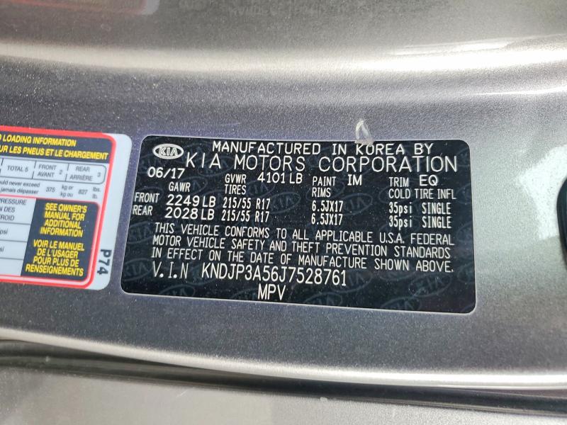 55105756 :رقم المزاد ، KNDJP3A56J7528761 vin ، 2018 Kia Soul مزاد بيع