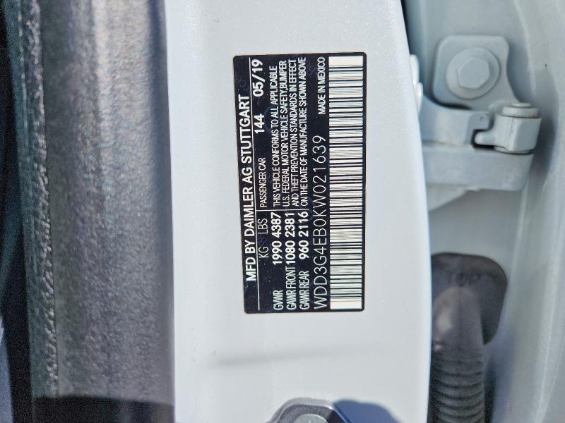 Продаж на аукціоні авто 2019 Mercedes-benz A, vin: WDD3G4EB0KW021639, номер лоту: 52877466