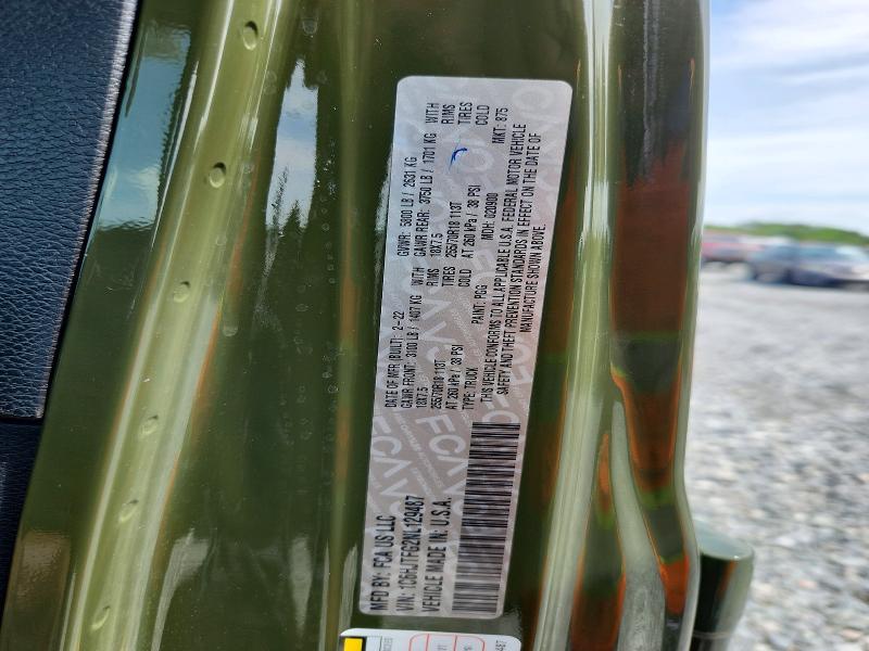 Продаж на аукціоні авто 2022 Jeep Gladiator, vin: 1C6HJTFG2NL129487, номер лоту: 55107416