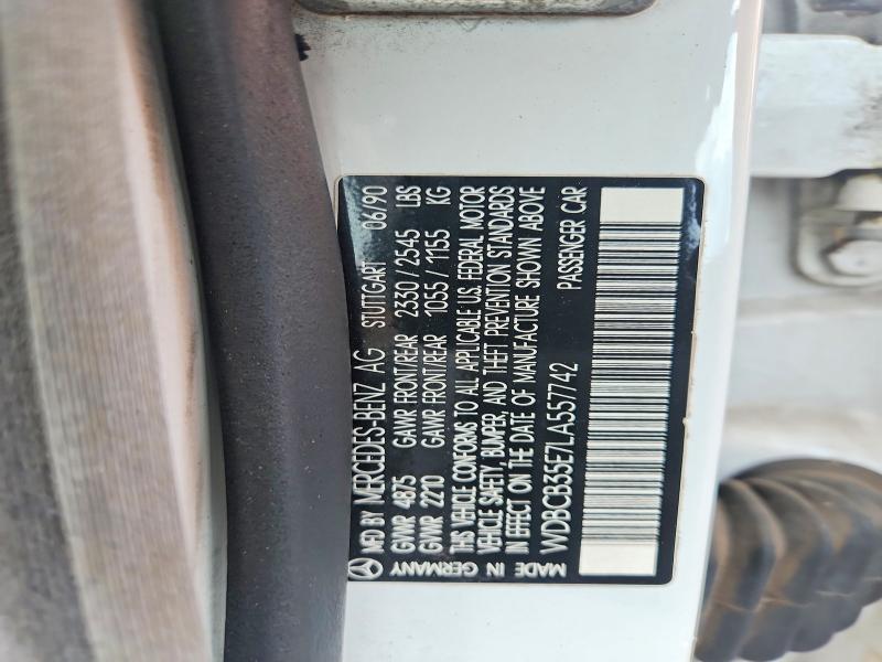 51433286 :رقم المزاد ، WDBCB35E7LA557742 vin ، 1990 Mercedes Benz 350 مزاد بيع