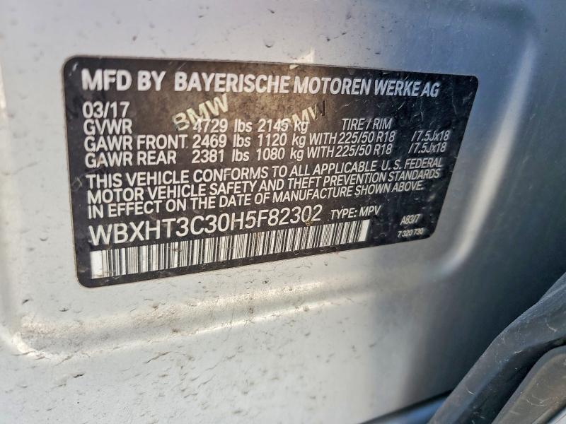 Продажа на аукционе авто 2017 Bmw X1, vin: WBXHT3C30H5F82302, номер лота: 52273216