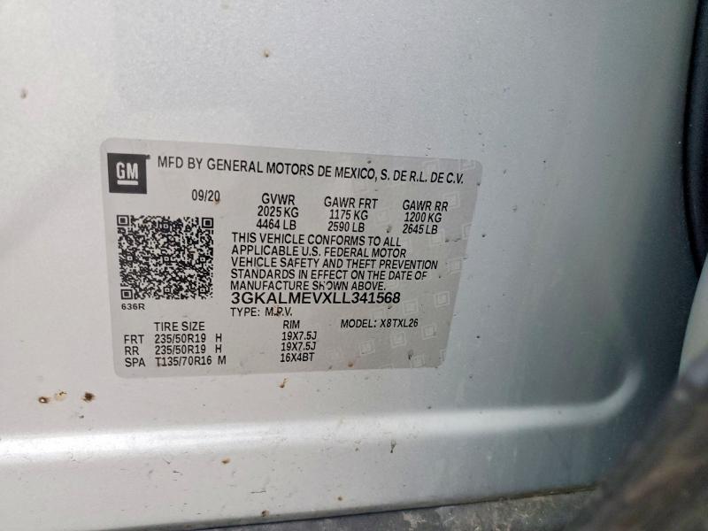 2020 Gmc Terrain მანქანა იყიდება აუქციონზე, vin: 3GKALMEVXLL341568, აუქციონის ნომერი: 54414746