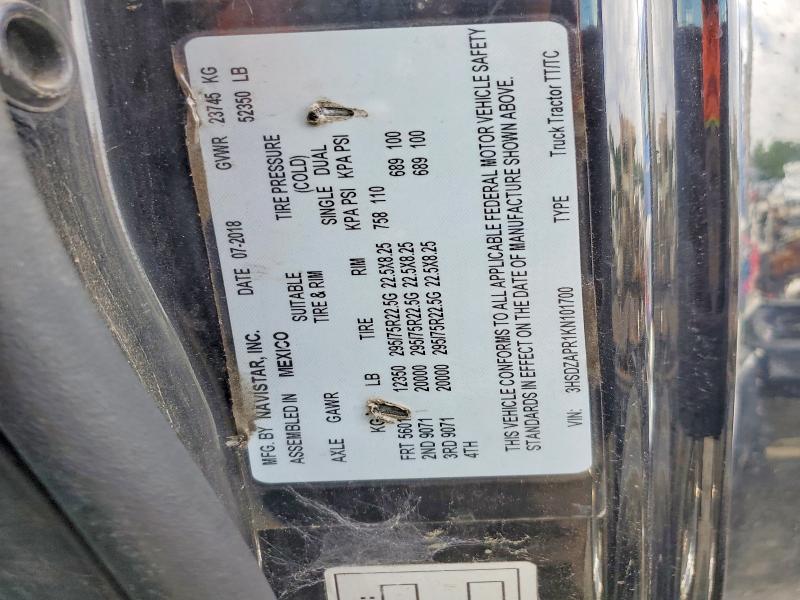 Продажа на аукционе авто 2019 International Lt625, vin: 3HSDZAPR1KN101700, номер лота: 52989566