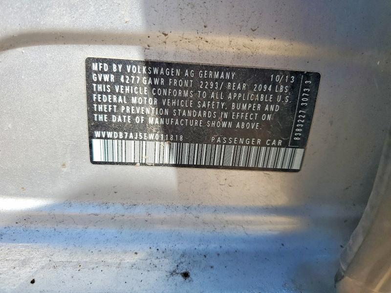 Продаж на аукціоні авто 2014 Volkswagen Golf, vin: WVWDB7AJ5EW011818, номер лоту: 55499576