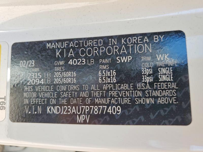 Продаж на аукціоні авто 2023 Kia Soul, vin: KNDJ23AU7P7877409, номер лоту: 52775906