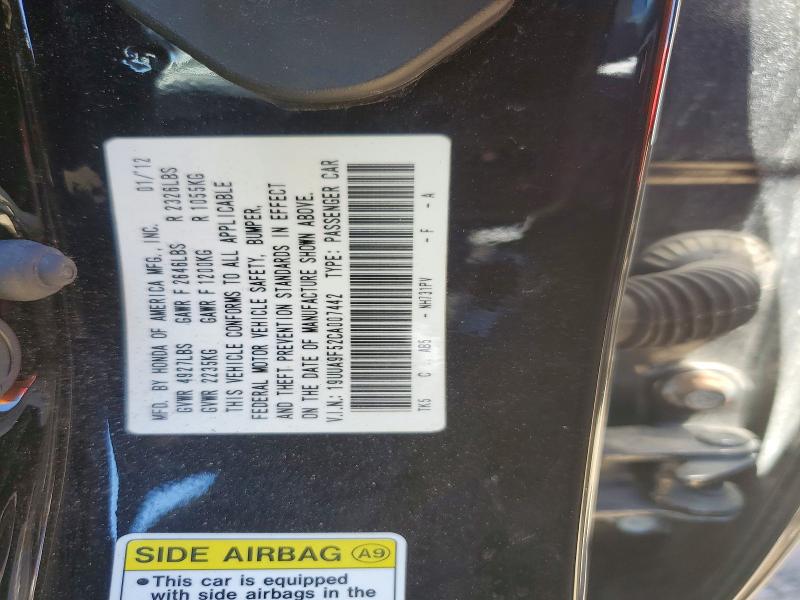 Aukcja sprzedaży 2012 Acura Tl, vin: 19UUA9F52CA007442, numer aukcji: 53098856