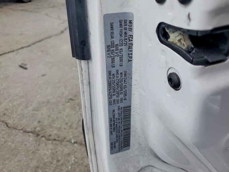 52178496 :رقم المزاد ، ZFBHRFAB7M6V28894 vin ، 2021 Ram Promaster City مزاد بيع
