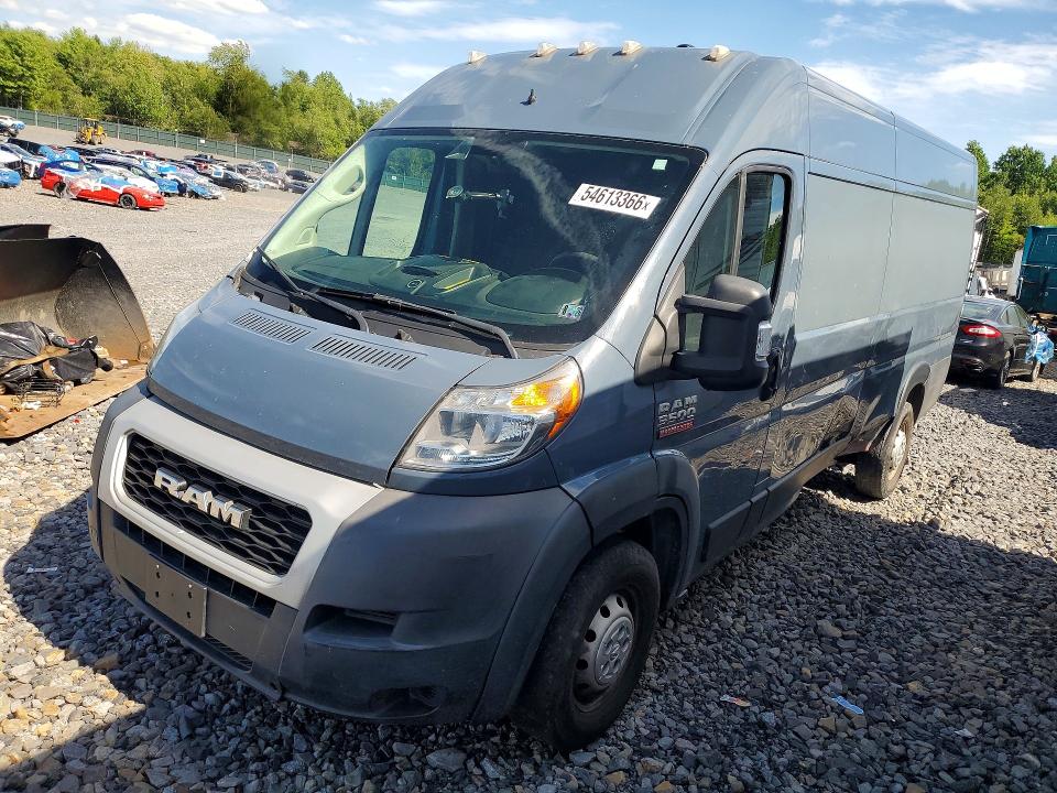 2019 Ram Promaster 3500 მანქანა იყიდება აუქციონზე, vin: 3C6URVJG7KE544545, აუქციონის ნომერი: 54613366