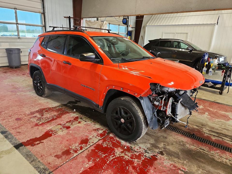 2018 Jeep Compass მანქანა იყიდება აუქციონზე, vin: 3C4NJDAB9JT126680, აუქციონის ნომერი: 53530146