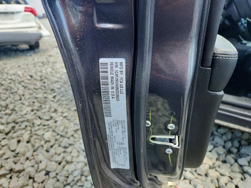 2022 Jeep Cherokee მანქანა იყიდება აუქციონზე, vin: 1C4PJMDX9ND539629, აუქციონის ნომერი: 55035566