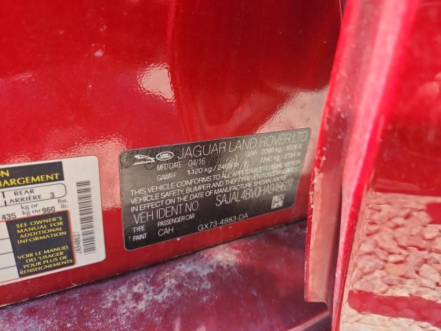 52998346 :رقم المزاد ، SAJAL4BV0HA948627 vin ، 2017 Jaguar Xe مزاد بيع