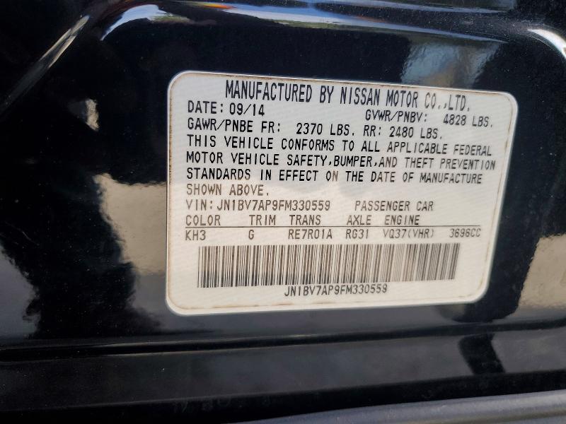 Aukcja sprzedaży 2015 Infiniti Q50, vin: JN1BV7AP9FM330559, numer aukcji: 52089556