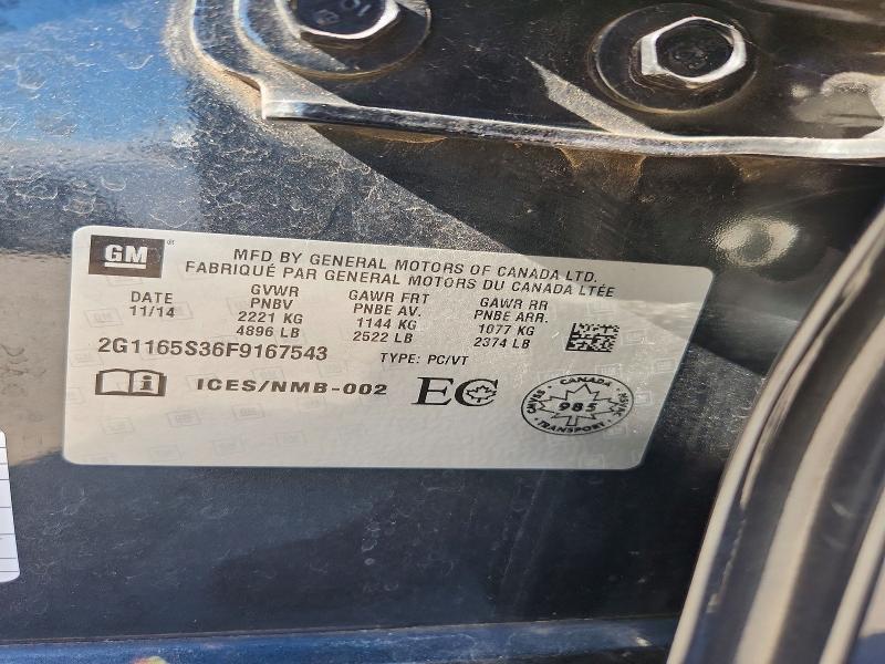 Продажа на аукционе авто 2015 Chevrolet Impala, vin: 2G1165S36F9167543, номер лота: 55061646