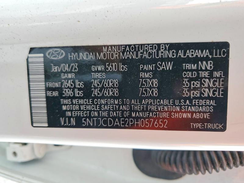 Продажа на аукционе авто 2023 Hyundai Santa Cruz, vin: 5NTJCDAE2PH057652, номер лота: 51985696
