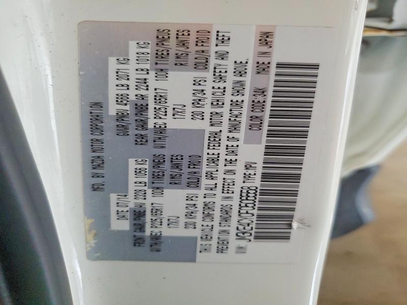54438536 :رقم المزاد ، JM3KE4CY0F0506558 vin ، 2015 Mazda Cx-5 مزاد بيع