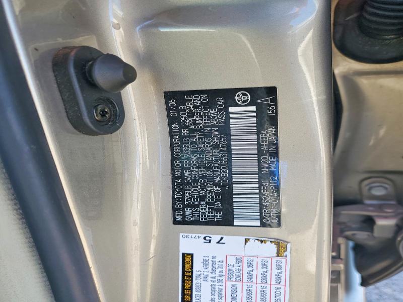 54107506 :رقم المزاد ، JTDKB20U663147657 vin ، 2006 Toyota Prius مزاد بيع