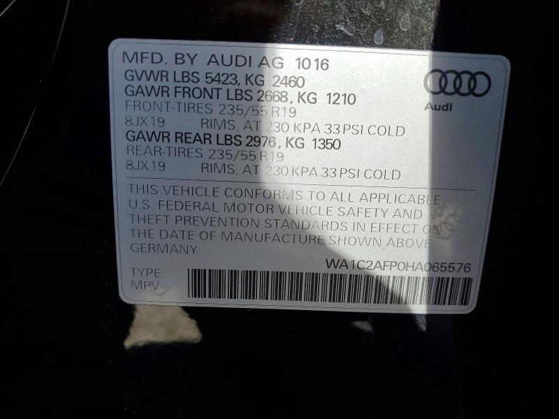 Продаж на аукціоні авто 2017 Audi Q5, vin: WA1C2AFP0HA065576, номер лоту: 53572816