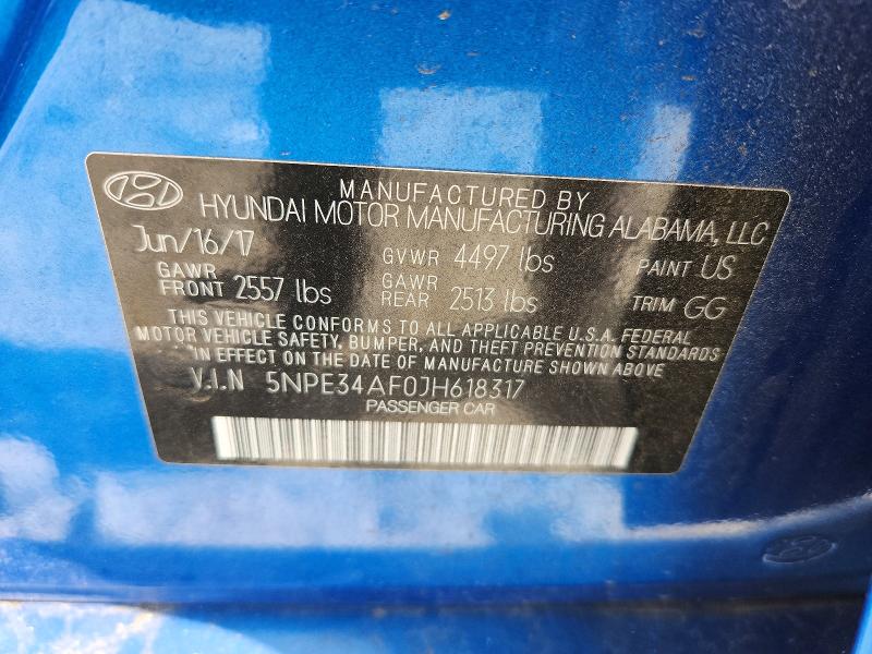Продажа на аукционе авто 2018 Hyundai Sonata, vin: 5NPE34AF0JH618317, номер лота: 53813986