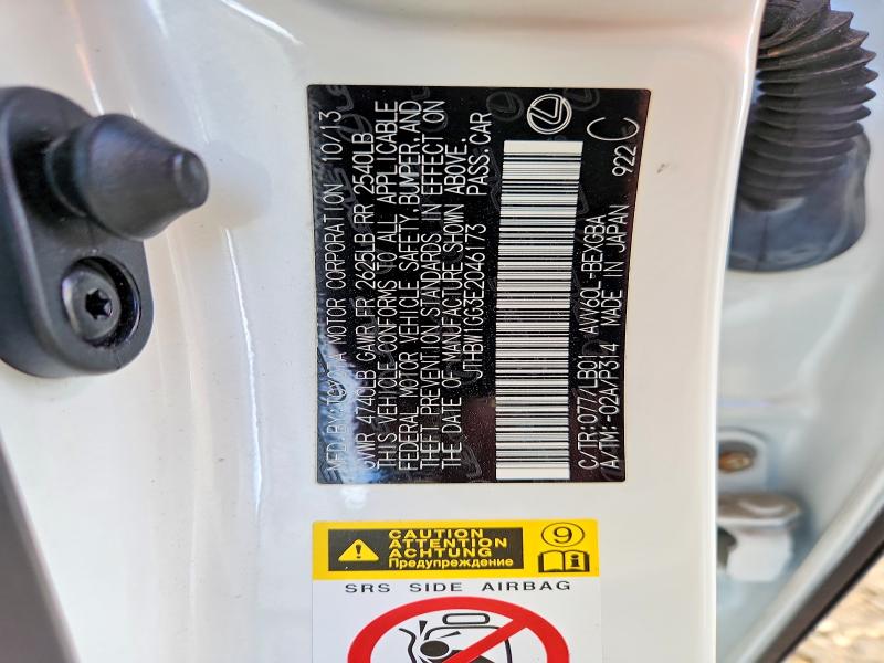 2014 Lexus Es მანქანა იყიდება აუქციონზე, vin: JTHBW1GG3E2046173, აუქციონის ნომერი: 53298176