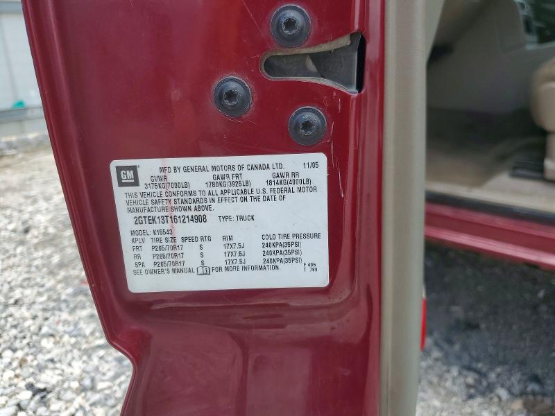 Продажа на аукционе авто 2006 Gmc New Sierra, vin: 2GTEK13T161214908, номер лота: 54164436